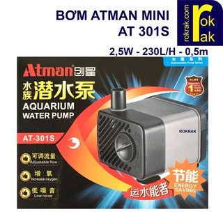 Bơm Atman AT-301-s 301 cho hồ cá thủy sinh