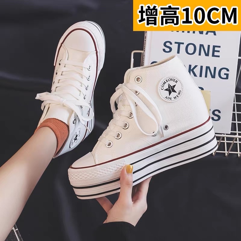 Giầy thể thao độn đế cao 10cm dành cho nữ