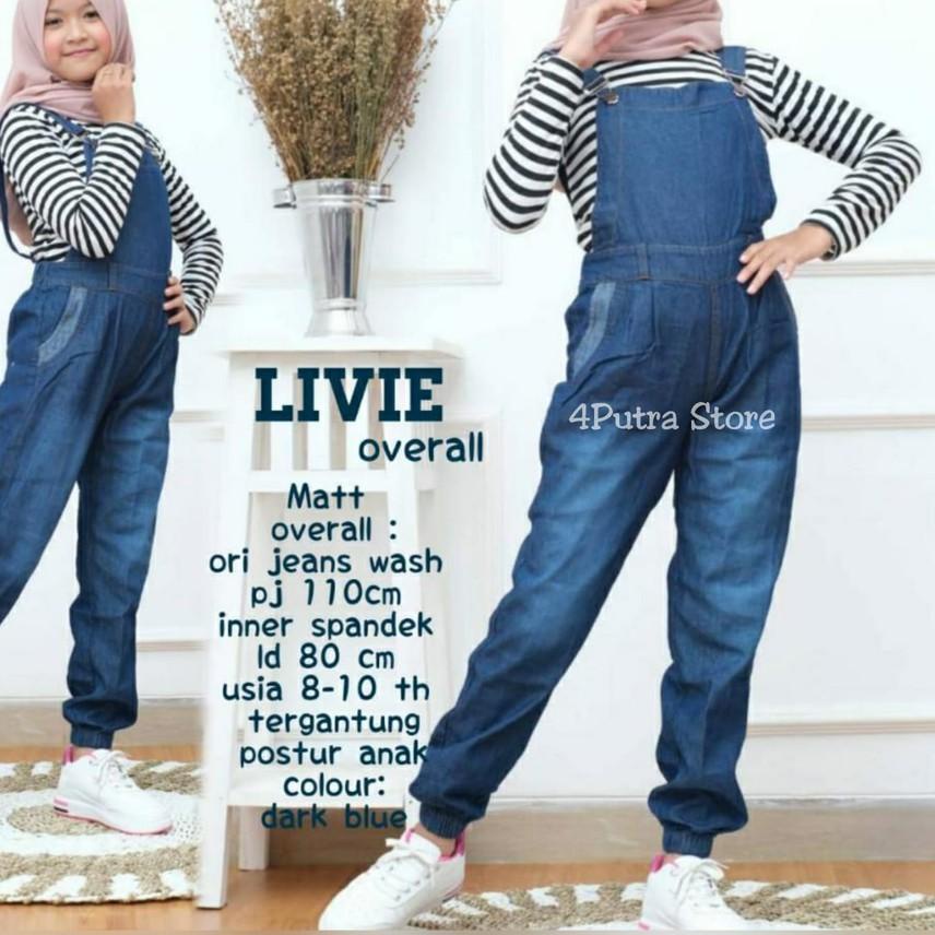 Superbrand (LR 011)|Bộ áo liền quần jean/quần yếm thời trang cho bé từ 10-13 tuổi