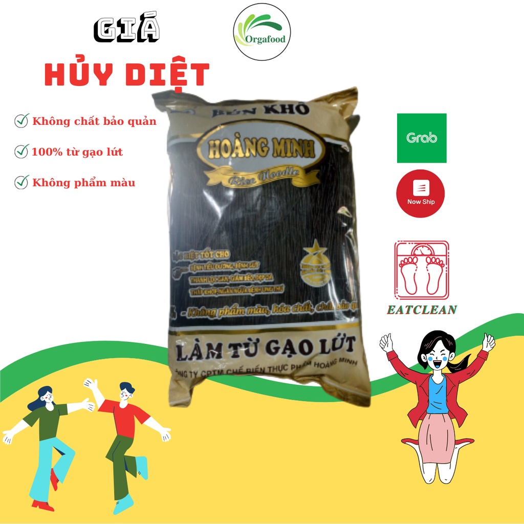 Bún phở gạo lứt Phương Nam 500 gram EAT CLEAN dành cho người ăn kiêng hỏa tốc nội thành