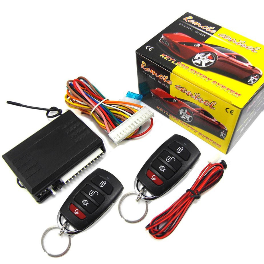 Vehicle Keyless Entry System Universal 12V Car Remote Kit Anti-theft Door Lock
