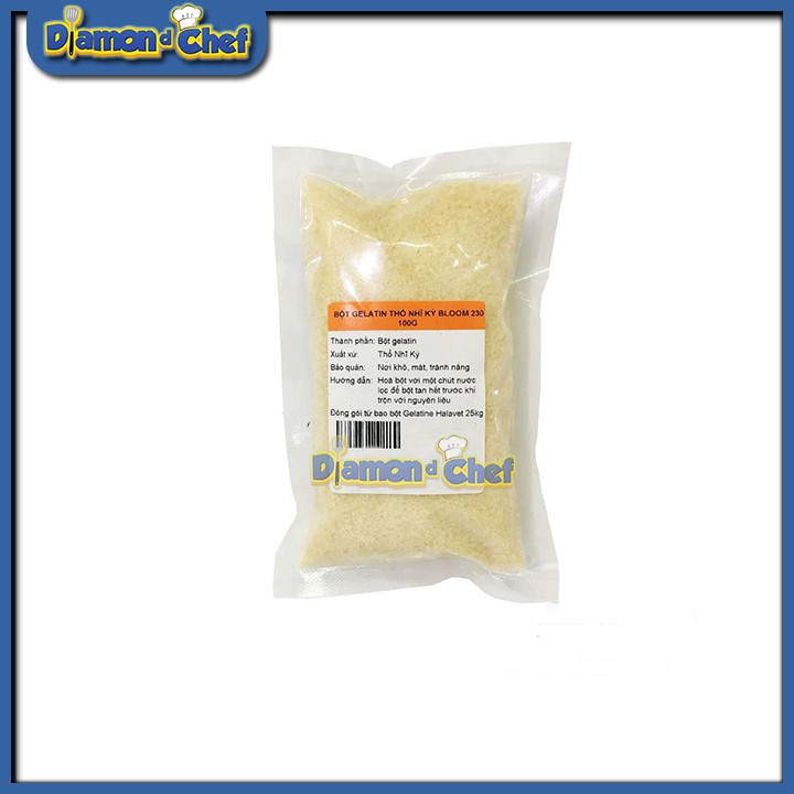 Bột gelatin/ gelatine làm đông thực phẩm, làm bánh kẹo chè kem gói nhỏ