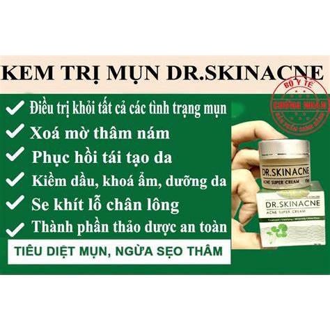 Kem dưỡng trắng da mặt ngừa thâm, liền sẹo DR.SKINACNE