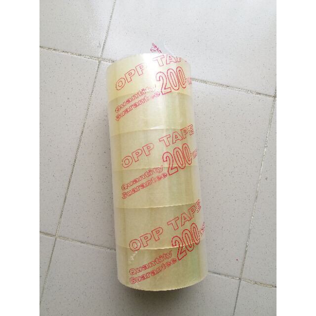 Cây băng keo 200 yards ( 6 cuộn) siêu dính ( 2kg/cây lõi nhỏ)