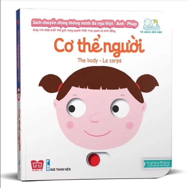 Sách (n) (lẻ) Tương Tác - Chuyển Động Thông Minh Đa Ngữ Việt - Anh - Pháp đt