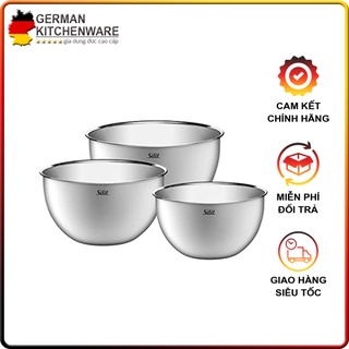 Set tô trộn Silit 3 món 18/20/22cm , âu trộn cao cấp, đựng thực phẩm hàng đức chính hãng
