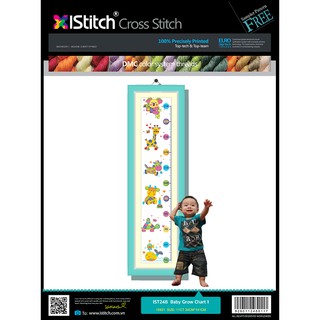 Tranh Thêu Chữ Thập Baby grow chart