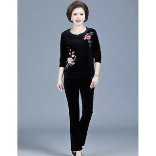 Bộ đồ nhung trung niên mặc nhà, đi chơi siêu đẹp. mã A1