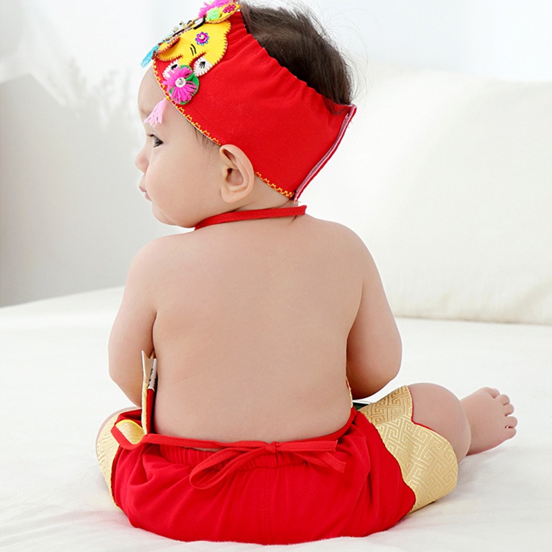 Romper cho bé trai bé gái bé trai mới sinh Băng quấn bụng trẻ sơ sinh chống lạnh Quần áo trẻ em AKKU