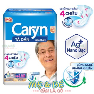 Tã Dán Caryn Người Lớn Size , Tã Người Già Đủ Size Gói Nhỏ Gói Lớn L10/XL10, L20/XL20