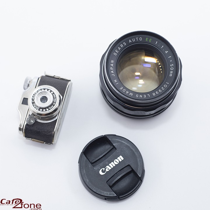 Lens MF Sears EE 50mm F/1.4 ngàm M42 (Ống kính máy film)