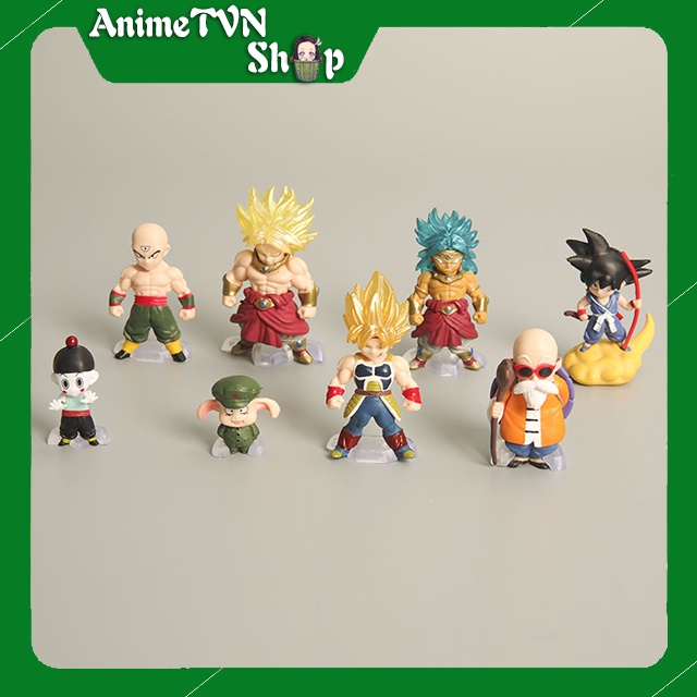 (Có lẻ) Mô hình nhựa mẫu nhỏ Anime Manga Dragon Ball - 7 viên ngọc rồng - Chibi dễ thương 6~7cm (Loại 2 - Thường)