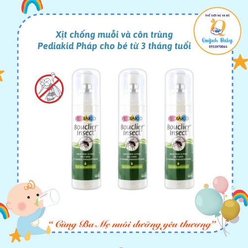 Xịt chống muỗi Pediakid Pháp