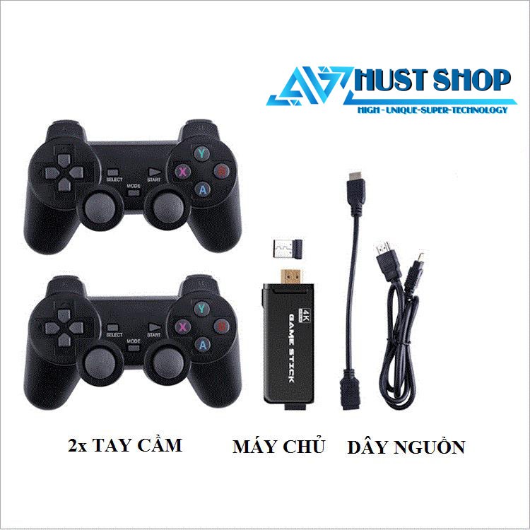 Máy Chơi Game 4 Nút Playstation 1 Tay Cầm Bluetooth 3000+ Trò PS1 MAME Game Cổ Điển FULL HD