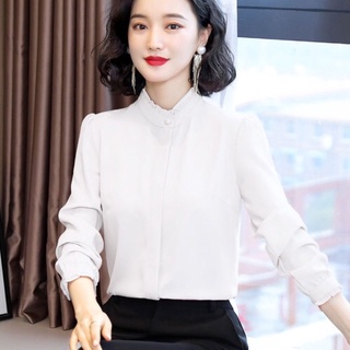 sơ mi cổ lãnh tụ bèo viền
