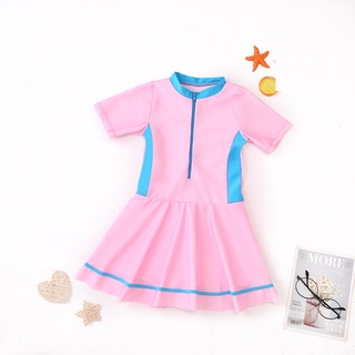 Đồ bơi cho bé gái liền thân chân váy