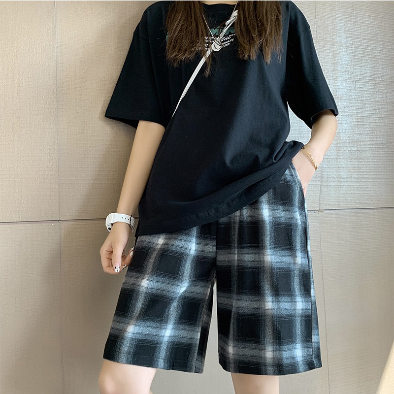 Quần Short Thể Thao Lưng Cao Ống Rộng Chất Liệu cotton / oversize Năng Động Thời Trang Cho Nữ