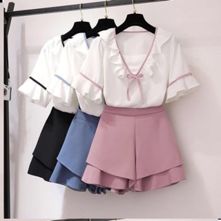 Set áo quần giả váy cho người béo mập