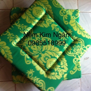 Nệm ngồi Hoàng Gia - Xanh Két 40x40x3cm
