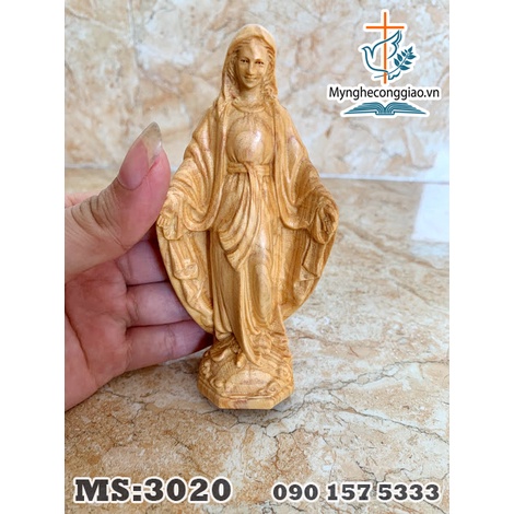 Top Những Mẫu Tượng Công Giáo Để Bàn, Trên Ô Tô, Xe khách | Tượng Chúa, Đức Mẹ Ban Ơn, Thánh Giuse Trang Trí Bằng Gỗ
