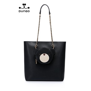 Túi Tote JUST STAR Gấu Đen/ Kem DU172572