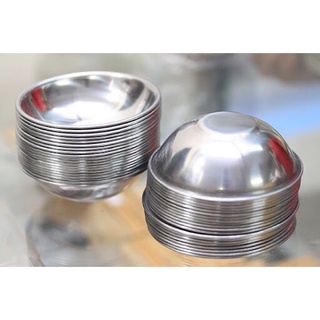 Combo 10 Chén Chấm Inox Làm Bánh Bèo Đựng Nước Chấm Dày Không Gỉ Cao Cấp - Chén Tương, Món Hào Nướng,..
