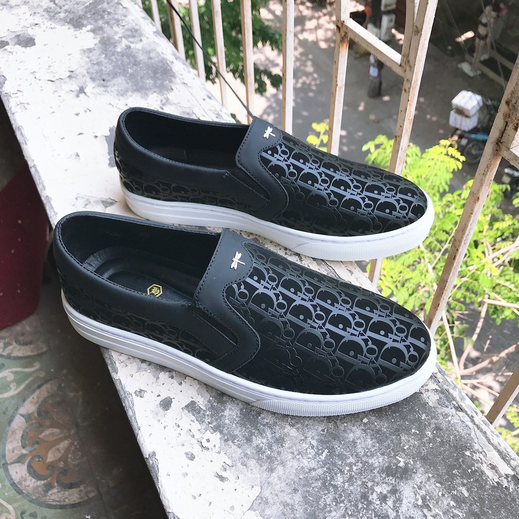 HANO - Giày lười nam slipon mũi tròn phong cách Hàn Quốc