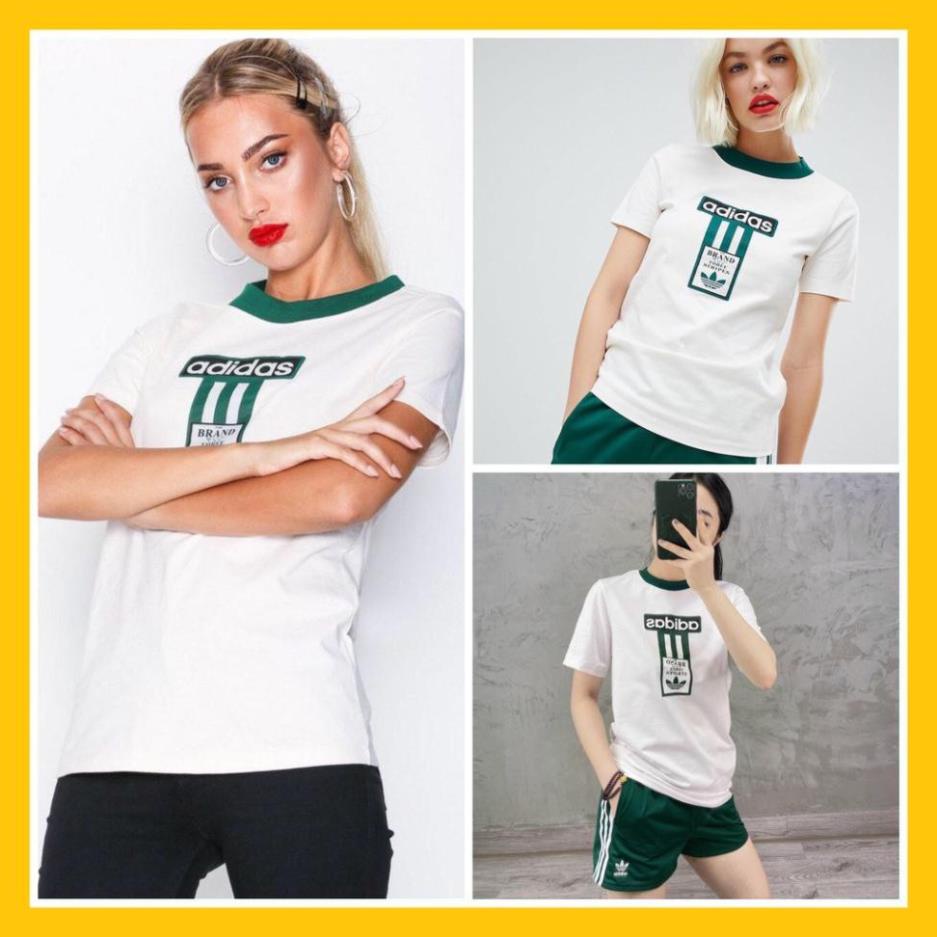 Áo Thể Thao Nam Nữ [Tee Shirt] Trắng Brand Green Ngực [ĐỒ TẬP GYM]