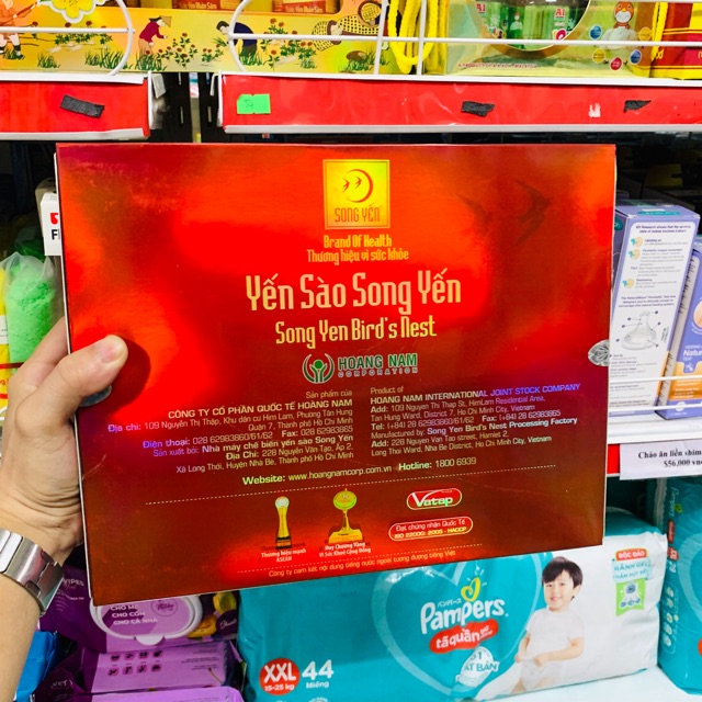 Lốc nước yến nhân sâm Song Yến 6x70ml