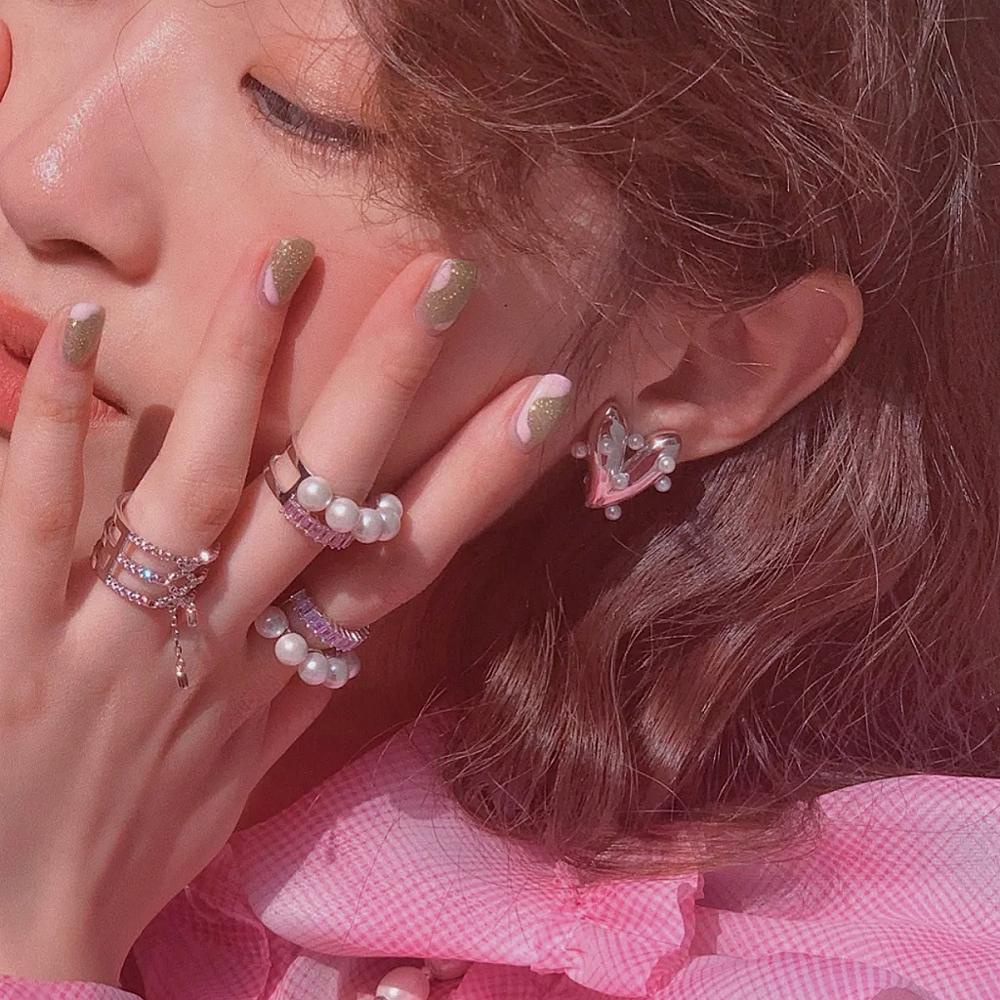 Khuyên Kẹp Vành Tai Thanh Lịch Thời Trang Cho Nữ MXMUSTY|Khuyên Vành Tai Hình Trái Tim