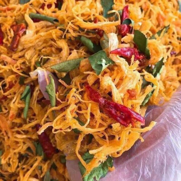 {500G} KHÔ GÀ SẤY LÁ CHANH 🍋🍋