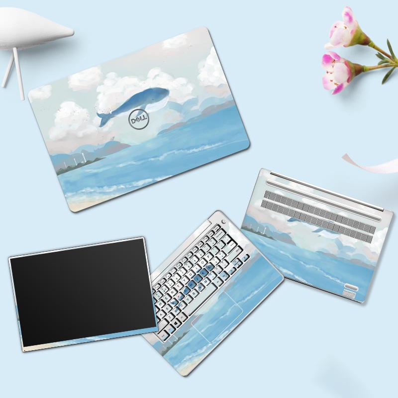 Miếng dán Laptop in theo yêu cầu cho Dell Hp Macbook Acer Lenovo Thinkpad Asus Msi Cắt sẵn theo model máy skin 3M