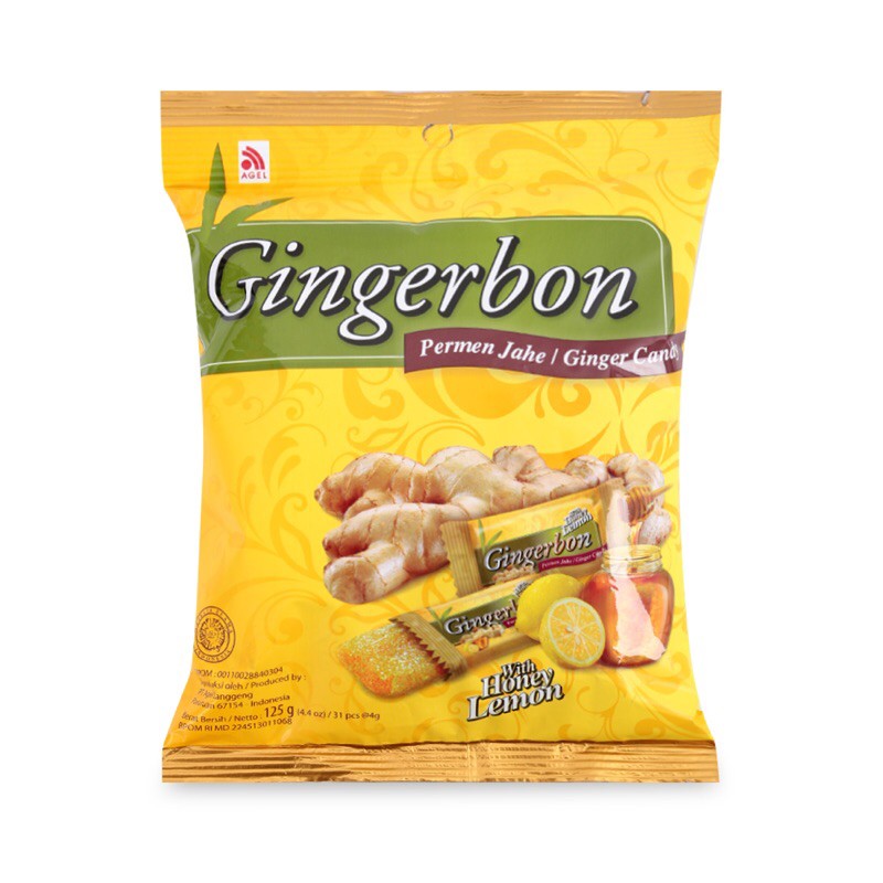 Kẹo Gừng Gingerbon Chanh Mật Ong Gói 125g