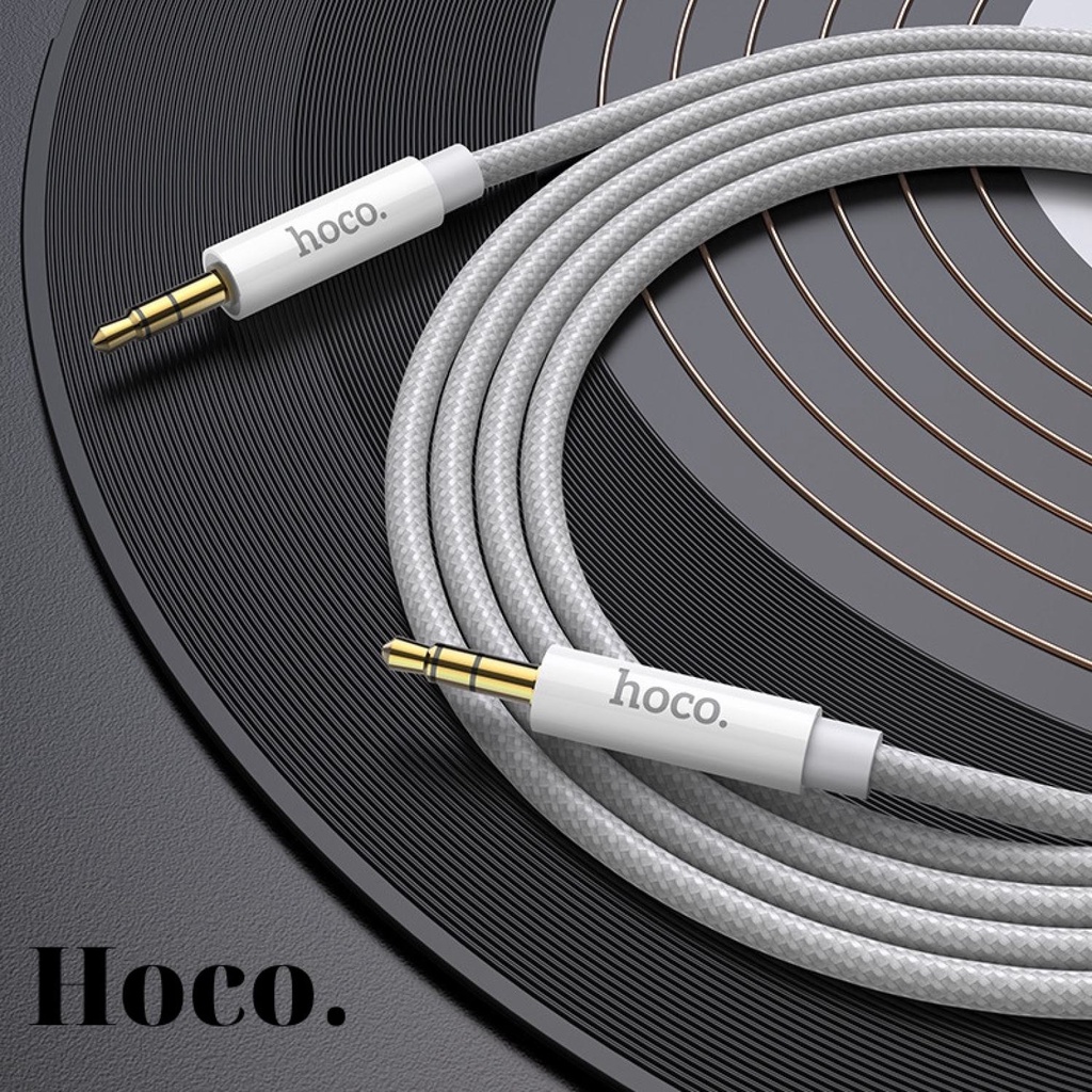 HOCO UPA19 AUX Audio jack 3.5mm to 3.5mm dây bện dù cao cấp dài 2M