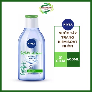 Nước tẩy trang nivea kiểm soát nhờn - 400ml cho da sạch sâu, mềm mịn nước tẩy trang nivea sáng da - cho da nhờn mụn