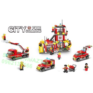 Lego xếp hình đội cứu hỏa fire rescue, đồ chơi tư duy, lego cảnh sát, lego oto, lego robot, lego thuyền, lego trực thăng