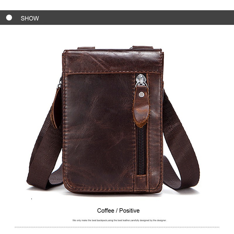 Túi da đeo thắt lưng đựng điện thoại cho nam