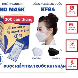 1 THÙNG 300 CÁI Khẩu trang y tế, khẩu trang f94 Hàn Quốc An Phong HD Mask
