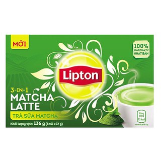E - trà sữa lipton matcha 8 gói* 17g