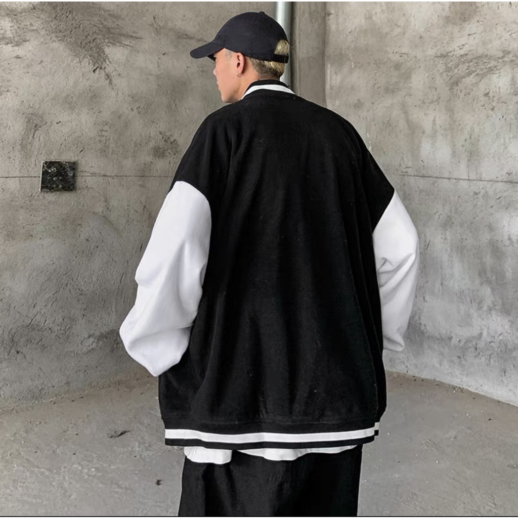 ÁO KHOÁC unisex basic NAM FROM RỘNG HÀN QUỐC
