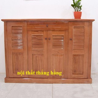 Tủ giầy gỗ xoan 4 cánh