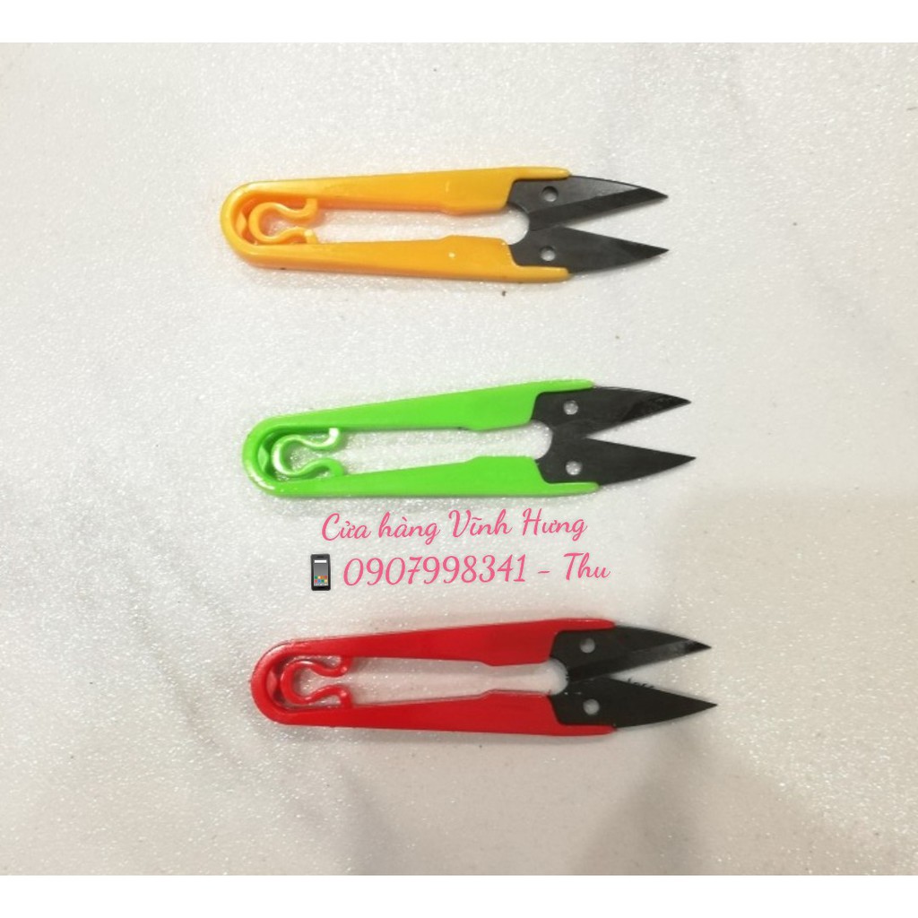 Kéo bấm chỉ tay bọc nhựa tiện dụng nhiều màu