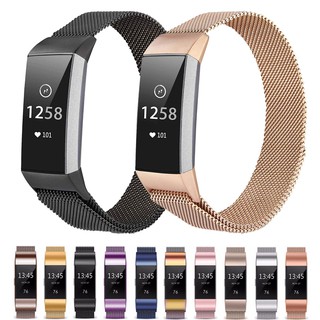 Dây đeo inox Milanese độc đáo cho đồng hồ thông minh Fitbit Charge 3 4 4 / 3 Se