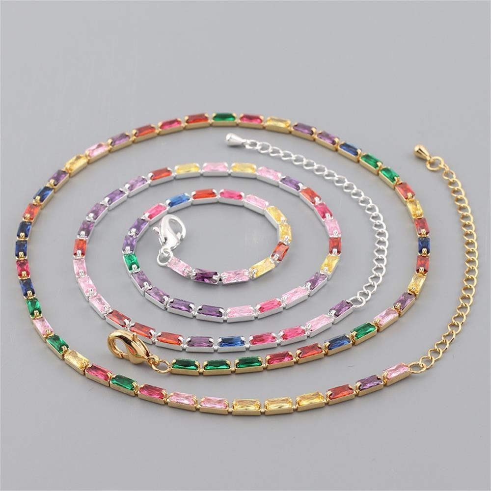 Me Ncecklace Phụ Nữ Đàn Ông Khảm|Dây Chuyền Chuỗi Xích Đính Kim Cương Giả Sang Trọng