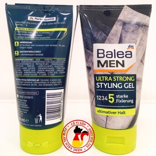 GEL VUỐT TÓC TẠO KIỂU TÓC SIÊU MẠNH BALEA MEN ULTRA STRONG CẤP ĐỘ 5 TUÝP 150ML HÀNG XÁCH TAY ĐỨC HÀNG NỘI ĐỊA ĐỨC