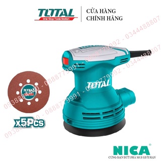 Máy chà nhám tròn TOTAL TF2031256 320W Tốc độ không tải 12000rpm 125mm, 220-240V ~ 50/60Hz  , hàng chính hãng  ( thiebi