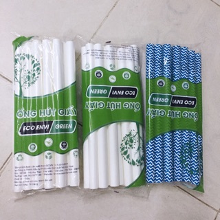 Ống hút giấy phi 6, phi 8, phi 12 nhiều mẫu