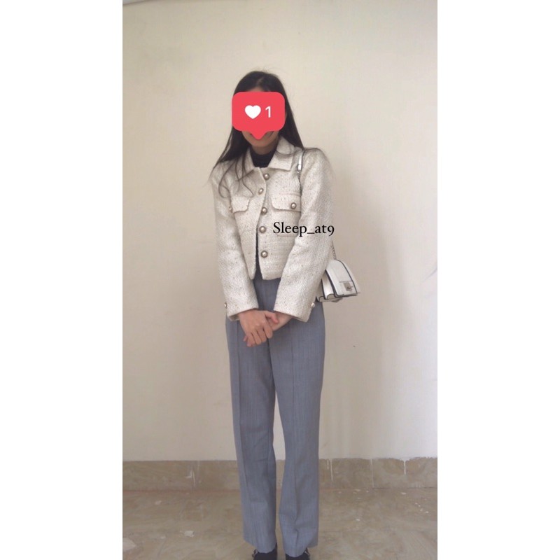 Áo khoác dạ tweed