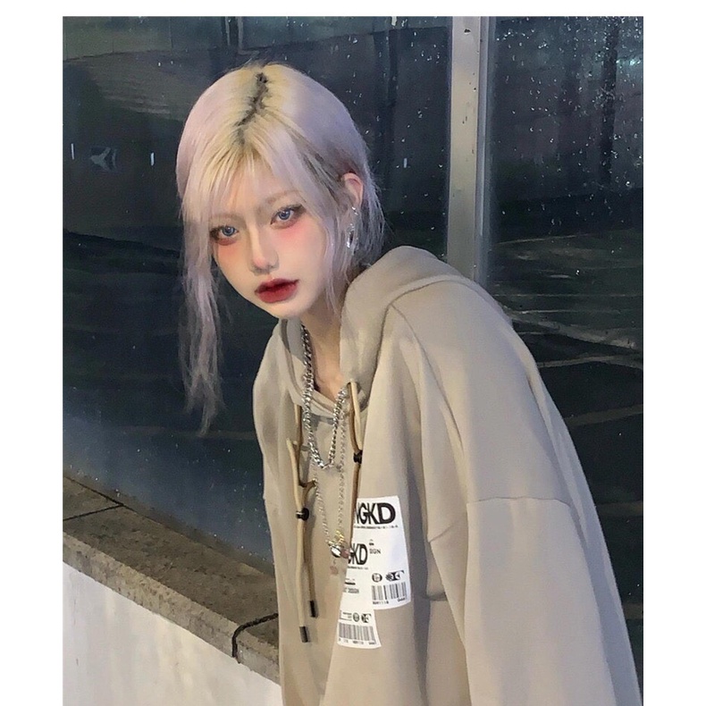 Áo hoodie form rộng dáng xuông phong cách ulzzang cá tính | BigBuy360 - bigbuy360.vn