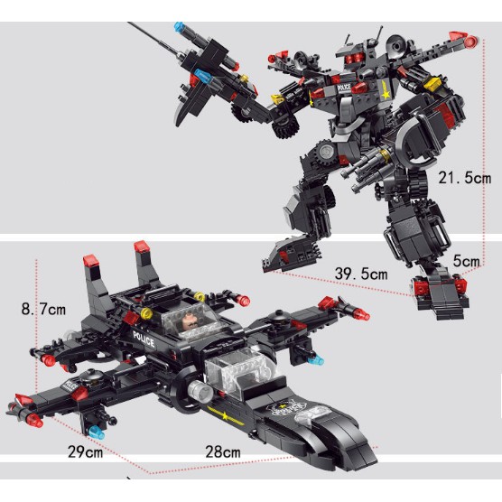 Bộ đồ chơi xếp hình LEGO CẢNH SÁT 700 mảnh ghép kích thích trí thông minh và sáng tạo của trẻ